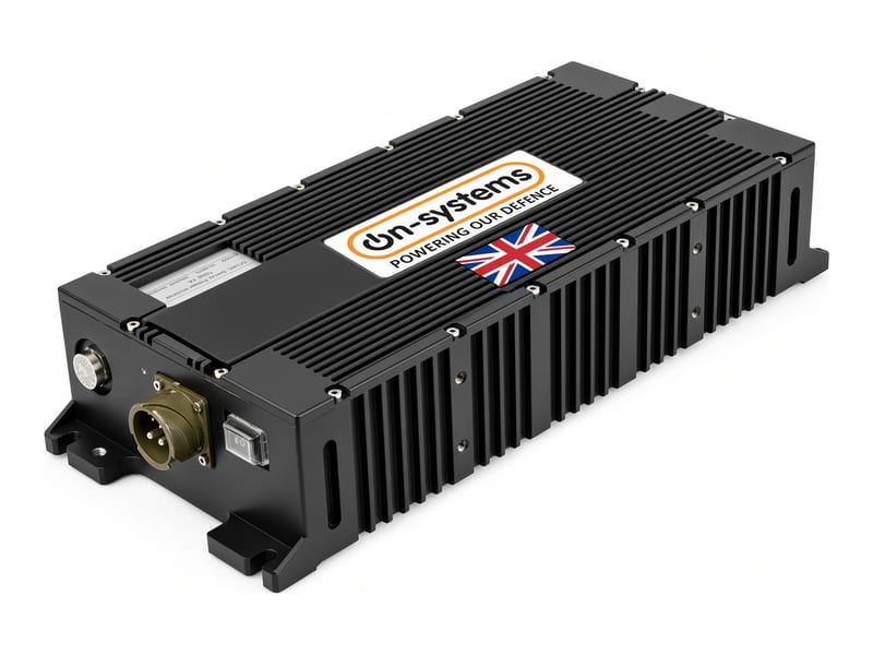 GAViN INV3000 vehicle-mounted 3kW inverter in a finned black housing, with its AC outlet and power switch on the end face